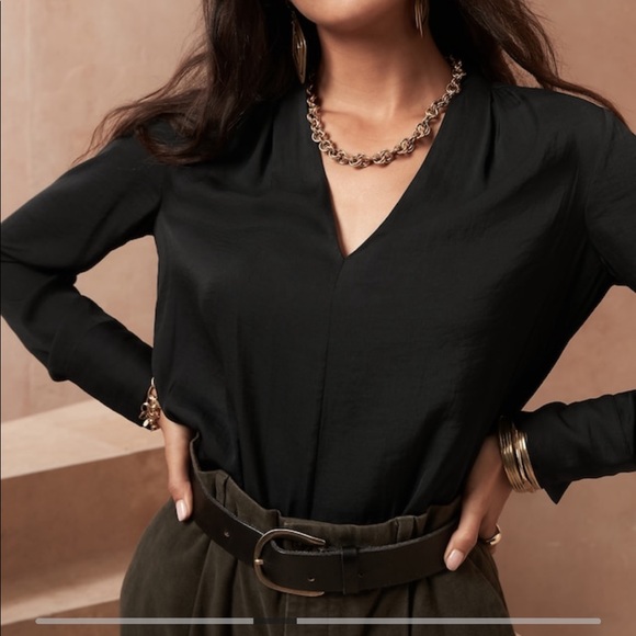 Banana Republic Long Sleeve Blouse Size XS - Picture 3 of 9